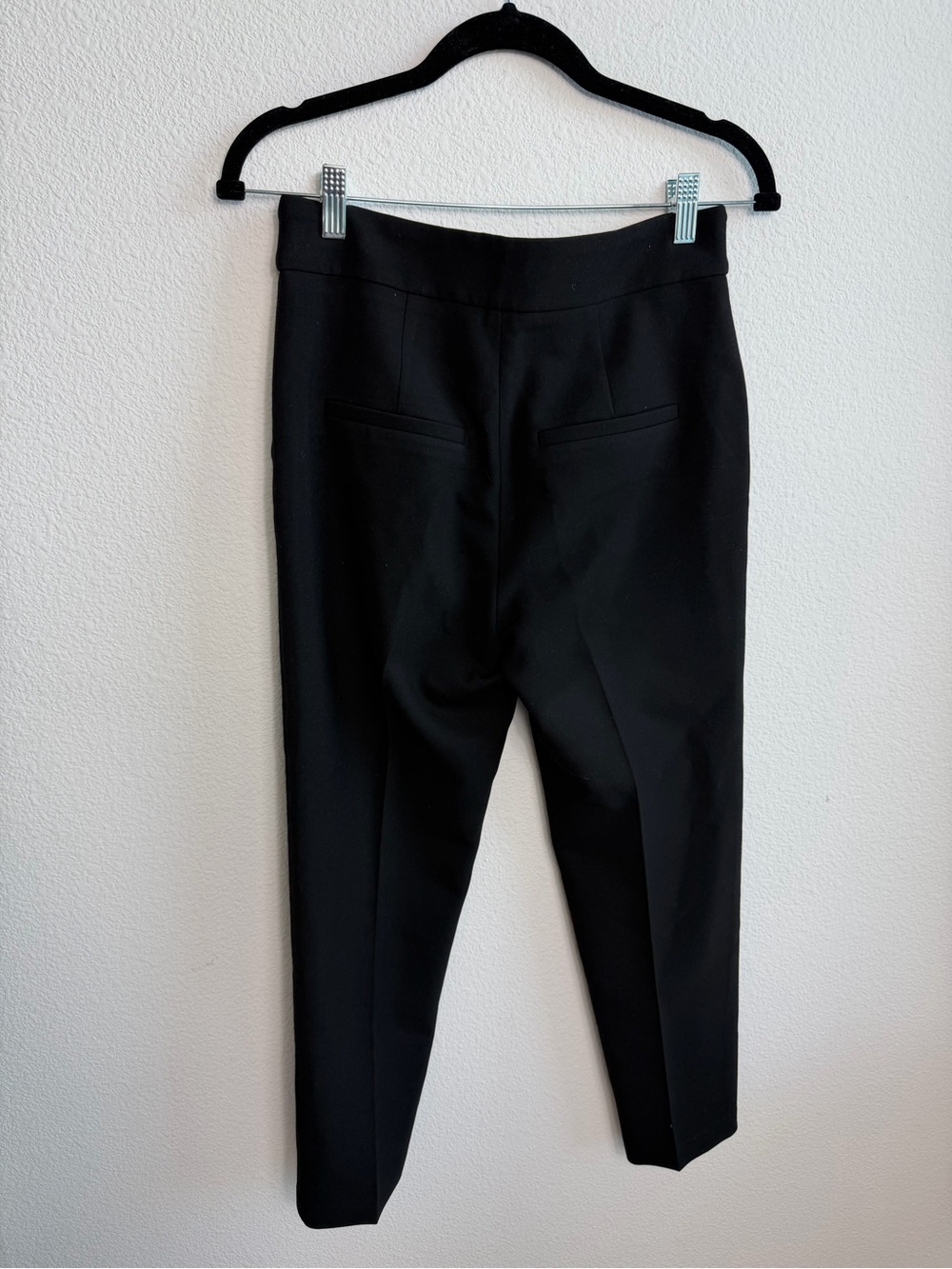 Veronica Beard Renzo Crest Cropped Button Pants Black Sz 2 Business Quiet Luxury - Picture 4 of 7